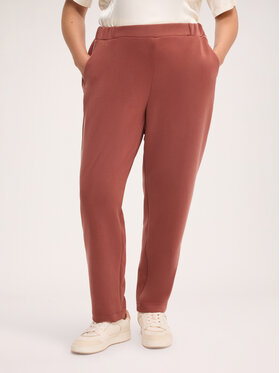 Fiorella Rubino Fiorella Rubino Pantaloni di tessuto P057L002609N037 Marrone Slim Fit
