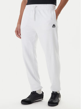 Kappa Kappa Spodnie dresowe Gothenburg 331U7EW Biały Regular Fit