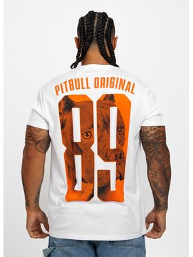 PITBULL PITBULL T-Shirt Koszulka Biały Regular Fit