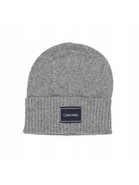 Calvin Klein Calvin Klein Čepice CZAPKA NEPS BEANIE MID GREY Šedá