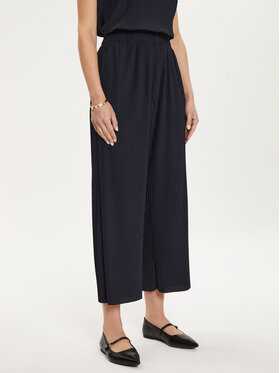 Max Mara Leisure Max Mara Leisure Spodnie materiałowe Rolanda 24267860 Granatowy Relaxed Fit