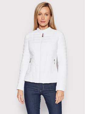 Guess Guess Μπουφάν μεταβατικό Vona W2YL1I W6NW2 Λευκό Slim Fit