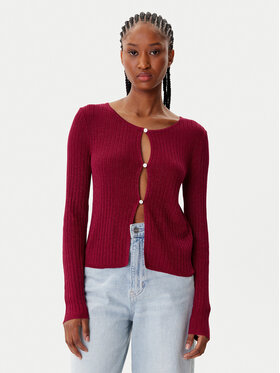 Morgan Morgan Cardigan 252-MIZOR Rosso Slim Fit