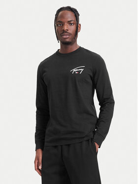Tommy Jeans Tommy Jeans Longsleeve DM0DM23546 Schwarz Slim Fit