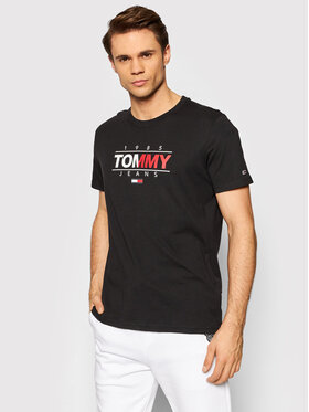 Tommy Jeans Tommy Jeans Tricou Essential Graphic DM0DM11600 Negru Regular Fit