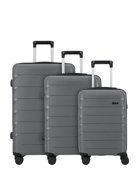 D&N D&N Komplet walizek 310024 Szary