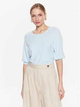 Moss Copenhagen Moss Copenhagen Bluse 17527 Himmelblau Basic Fit