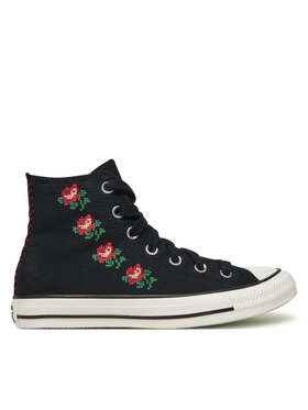 Converse Converse Sportbačiai Chuck Taylor All Star Rose Cross Stitch A13657C Juoda