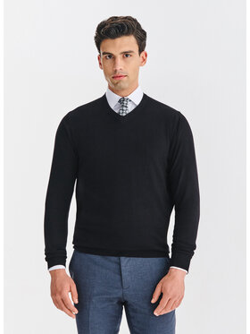 Pako Lorente Pako Lorente Sweter P25WN-2X-034 Czarny Classic Fit