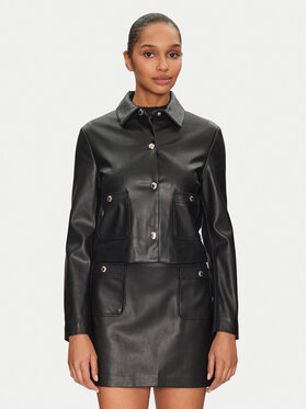 Morgan Morgan Jacke aus Kunstleder 251-GKISS Schwarz Regular Fit