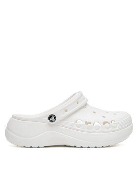 Crocs Crocs Şlapi BAYA PLATFORM CLOG 208186-100 Alb