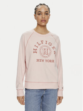 Tommy Hilfiger Tommy Hilfiger Sweatshirt Varsity WW0WW41239 Rosa Regular Fit