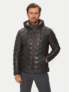 Milestone Milestone Lederjacke Tamino 431019 60305 Grau Regular Fit