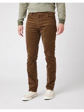 Wrangler Wrangler Pantaloni di tessuto TEXAS SLIM Marrone Slim Fit