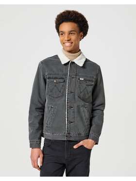 Wrangler Wrangler Kurtka przejściowa SHERPA JACKET Szary Regular Fit