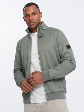 Ombre Ombre Bunda pro přechodné období OM-JANP-0154 Khaki Regular Fit