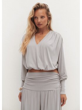 Le Collet Le Collet Bluzka SOLANGE Szary Oversize