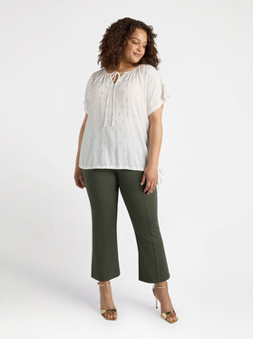 Fiorella Rubino Fiorella Rubino Bluzka 2518L000645N011 Biały Regular Fit