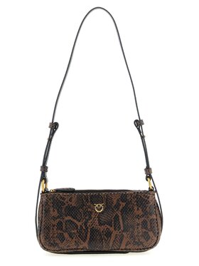 PINKO PINKO Torebka Brown Calfskin Crossbody Brązowy
