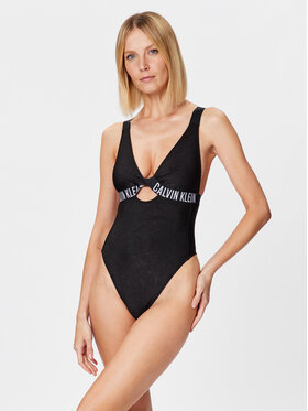 Calvin Klein Swimwear Kopalni Kostum KW0KW02173 Črna