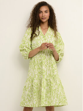 Karen by Simonsen Karen by Simonsen Poletna obleka Helia 10104311 Zelena A-Line Fit