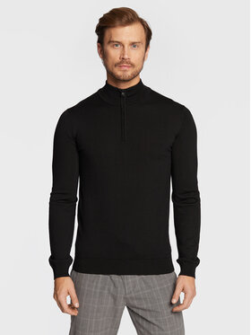 HUGO Hugo Sweter San Quirin-M 50474175 Czarny Regular Fit