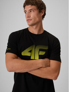 4F 4F T-Shirt COMMERCIAL Czarny Regular Fit