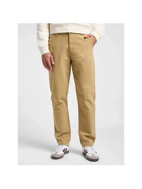 Lee Lee Spodnie materiałowe CHINO RELAXED Beżowy Loose Fit