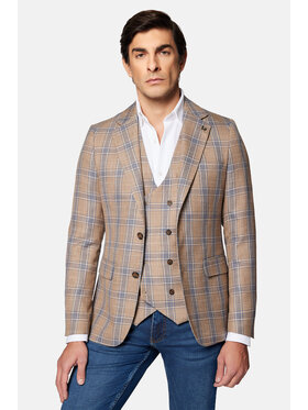 Lancerto Lancerto Marynarka Vinton MA131124000018 Beżowy Slim Fit