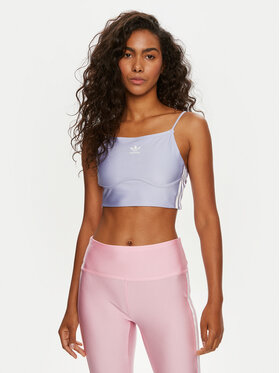 adidas adidas Top 3-Stripes IN8361 Fioletowy Slim Fit