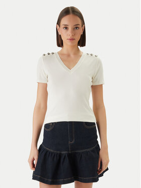 Morgan Morgan Bluza 251-DOMANI Écru Slim Fit