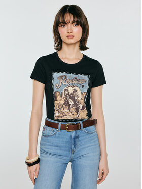 BIG STAR BIG STAR T-Shirt ERELLSA Czarny Basic Fit