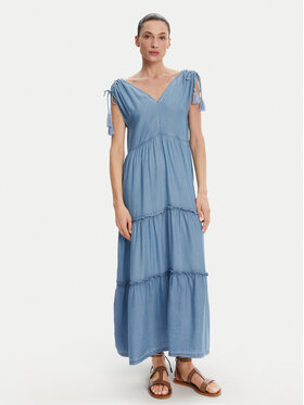 Pepe Jeans Pepe Jeans Rochie de zi Effie PL953664 Albastru Loose Fit