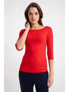 CLICK CLICK Μπλουζάκι 10-6956 Κόκκινο Fitted Fit