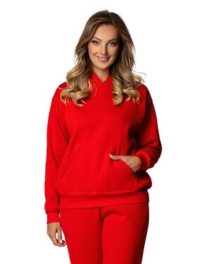 DKaren Sport DKaren Sport Bluza DK-K-B6 Czerwony Regular Fit