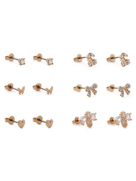 Aldo Aldo Set od 6 para naušnica Cocquettes 13994821 Zlatna