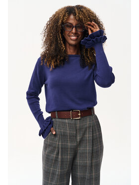 blue shadow blue shadow Sweter Daxy Granatowy Regular Fit