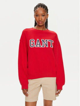 Gant Gant Majica dugih rukava Logo 4200840 Crvena Relaxed Fit
