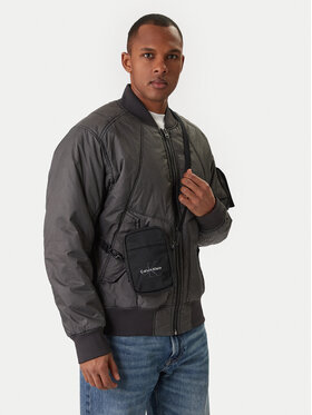 Calvin Klein Calvin Klein Torbica za okrog pasu Bold Logo Nylon Slim Reporter LV04D3231G Črna