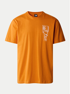 The North Face T-shirt NF0A87FF Narančasta Regular Fit