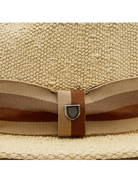 Brixton Klobuk Roma Straw Fedora 11614 Rjava