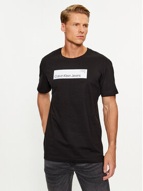 Calvin Klein Jeans Calvin Klein Jeans Póló J30J324018 Fekete Regular Fit