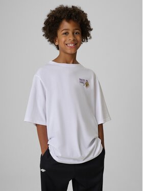 4F 4F T-Shirt 4FJRAW26TTSHM4527-10S Biały Regular Fit