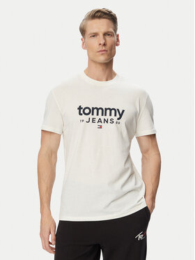 Tommy Jeans Tommy Jeans Tričko Graphic DM0DM23376 Biela Slim Fit