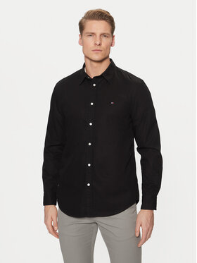 Tommy Hilfiger Tommy Hilfiger Košile MW0MW38137 Černá Slim Fit
