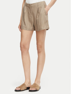 Vero Moda Vero Moda Auduma šorti Rosie 10346913 Gaiši brūna Loose Fit