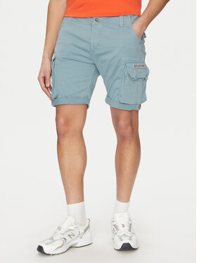 Alpha Industries Alpha Industries Bavlnené šortky Crew 176203 Modrá Slim Fit