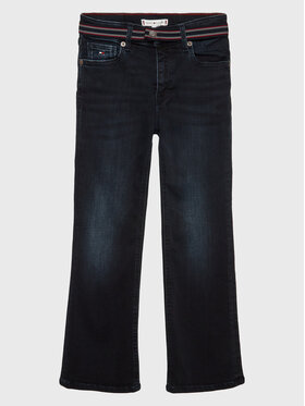 Tommy Hilfiger Tommy Hilfiger Jeans hlače Slouchy KG0KG06858 Mornarsko modra Regular Fit
