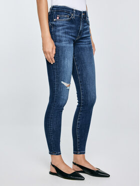 BIG STAR BIG STAR Jeansy MELINDA HIGH WAIST Granatowy Skinny Fit