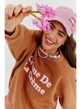 NAOKO NAOKO Mikina Creme De La Creme Hnědá Regular Fit
